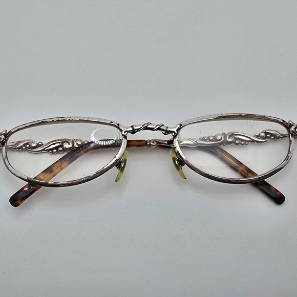 Brighton Wilde Silver Tortoise Frame +2.0 Lens Folding Reading Glasses 47-21-127 - Picture 11 of 13